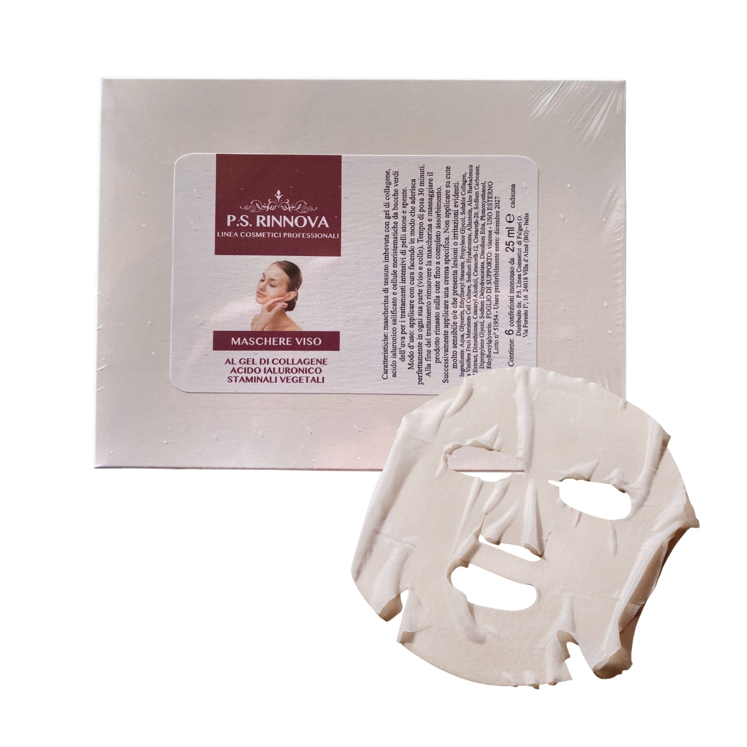 PS Rinnova Maschera viso - Gel di collagene, acido ialuronico e staminali vegetali