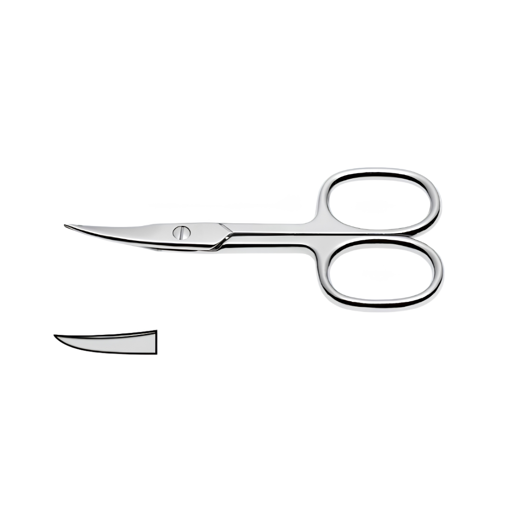 Forbicina unghie Acciaio Inox - Punta curva