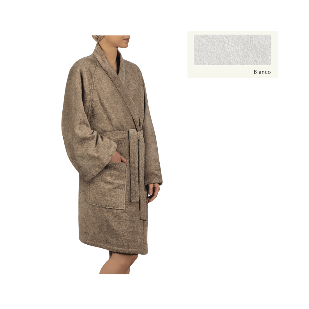 Accappatoio kimono in spugna
