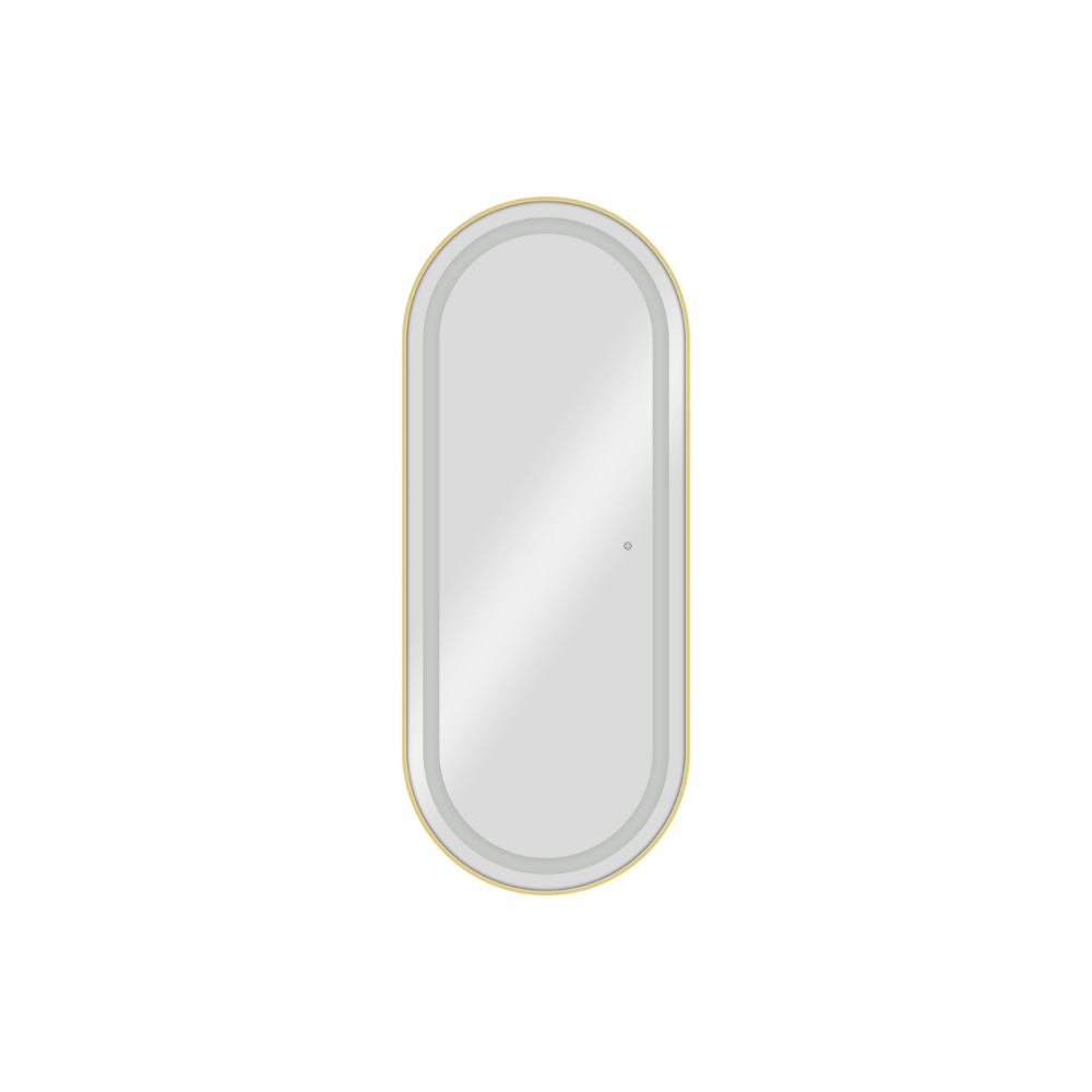 Specchio ovale con led
