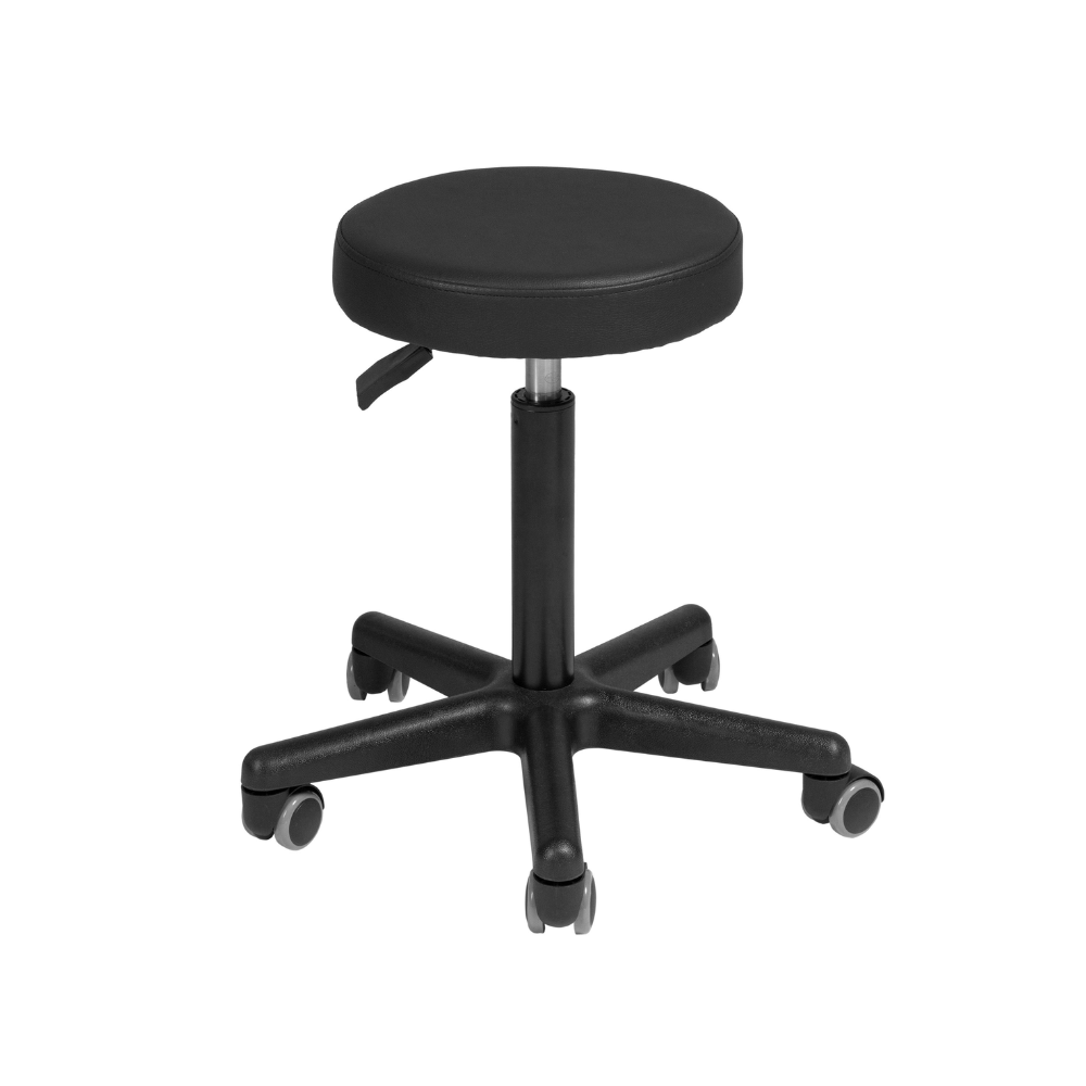 Sgabello con base in plastica