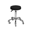 Sgabello circolare con base in alluminio