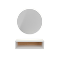 Postazione parrucchiere – specchio led con box bianca