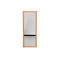 Postazione styling in rovere con vassoio nero