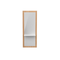 Postazione styling in rovere con vassoio bianco