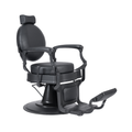 Poltrona nera barber - finiture nere