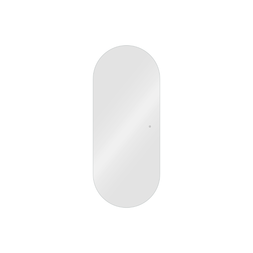 Specchio ovale con led