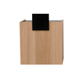 Banco reception in legno con finitura nera
