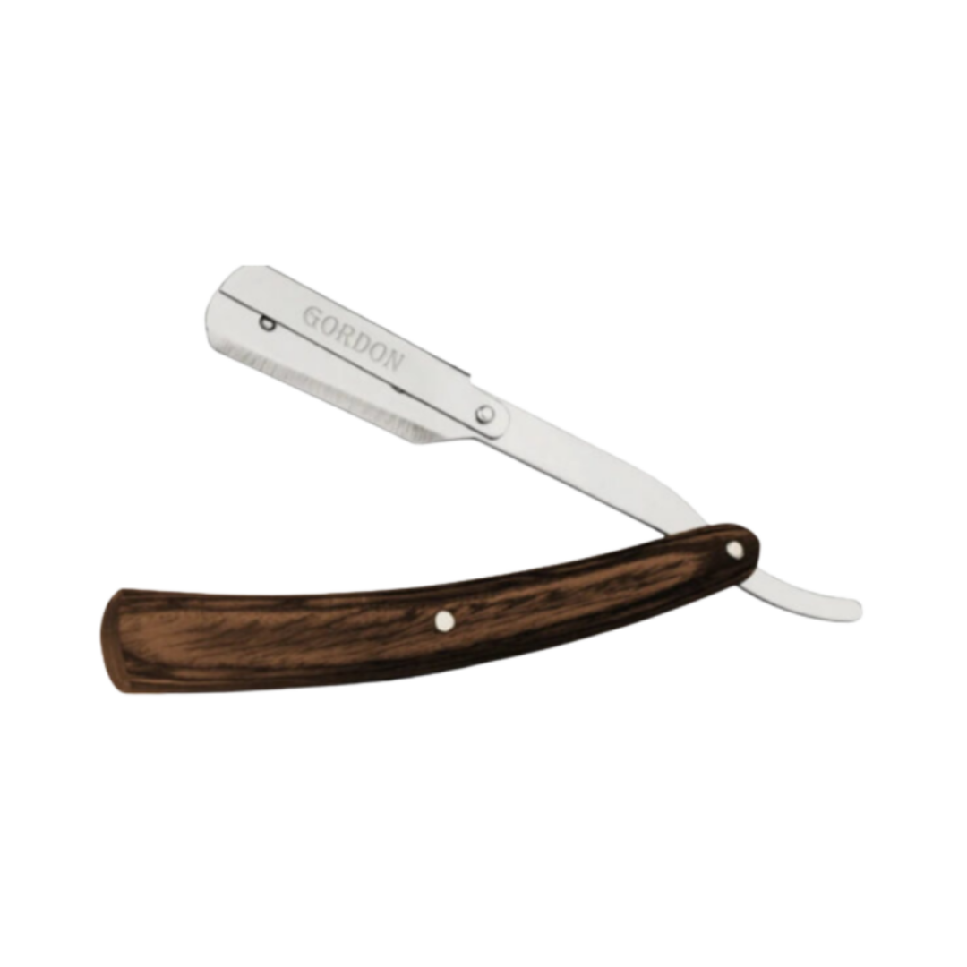 Rasoio manico legno - mezza lama
