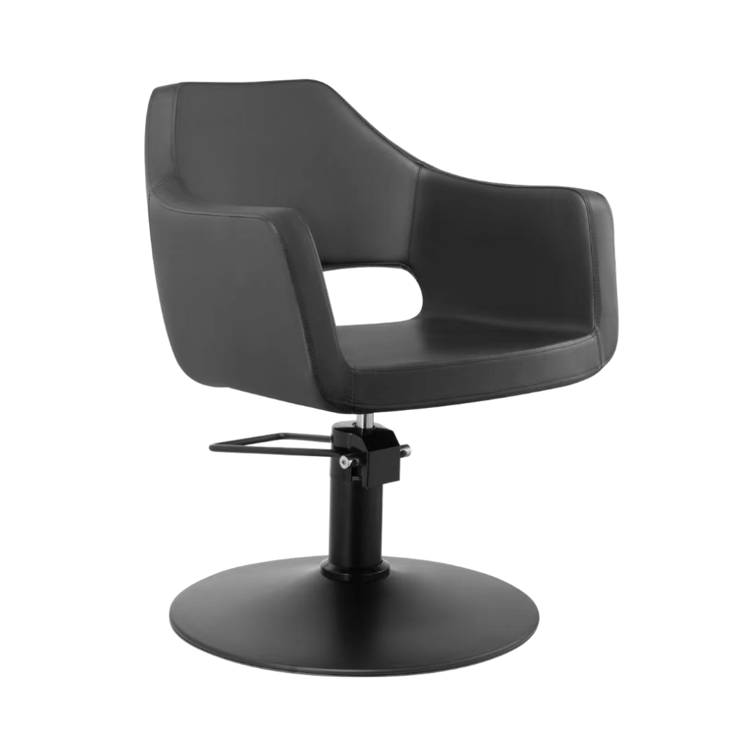 Poltrona styling rotonda nera