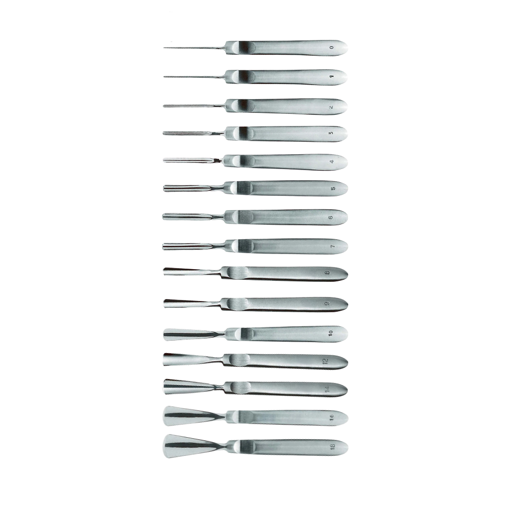Sgorbia fissa Acciaio Inox - Manico piatto