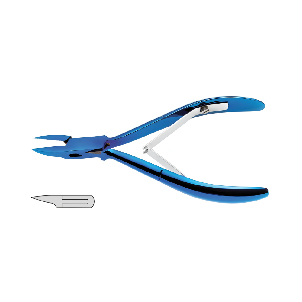 Tronchese unghie incarnite Titanio - Punta tonda - Lunghezza: 13cm