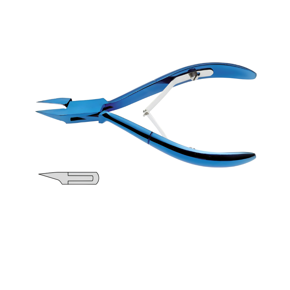 Tronchese unghie incarnite Titanio - Punta lancia - Lunghezza: 11cm
