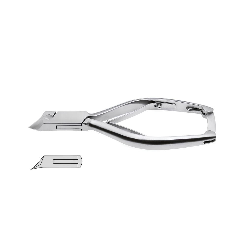 Tronchese unghie piedi Acciaio Inox - Punta 1/4 di luna - Lunghezza: 14cm