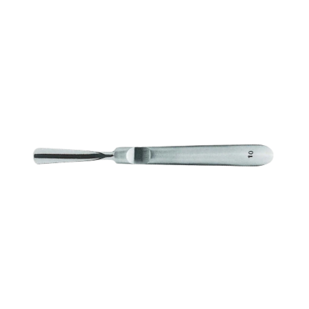 Sgorbia fissa Acciaio Inox - Manico piatto