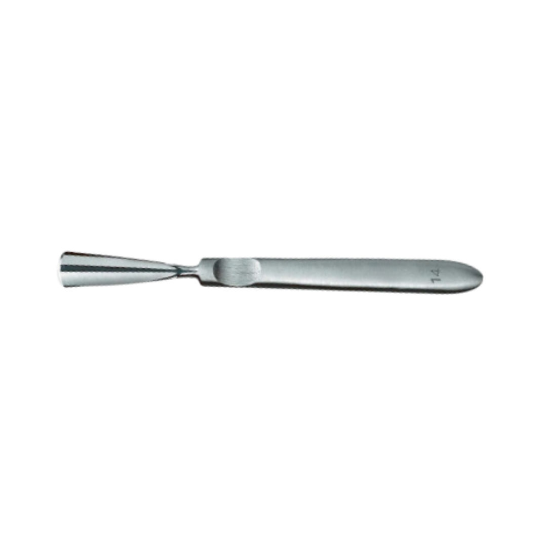 Sgorbia fissa Acciaio Inox - Manico piatto