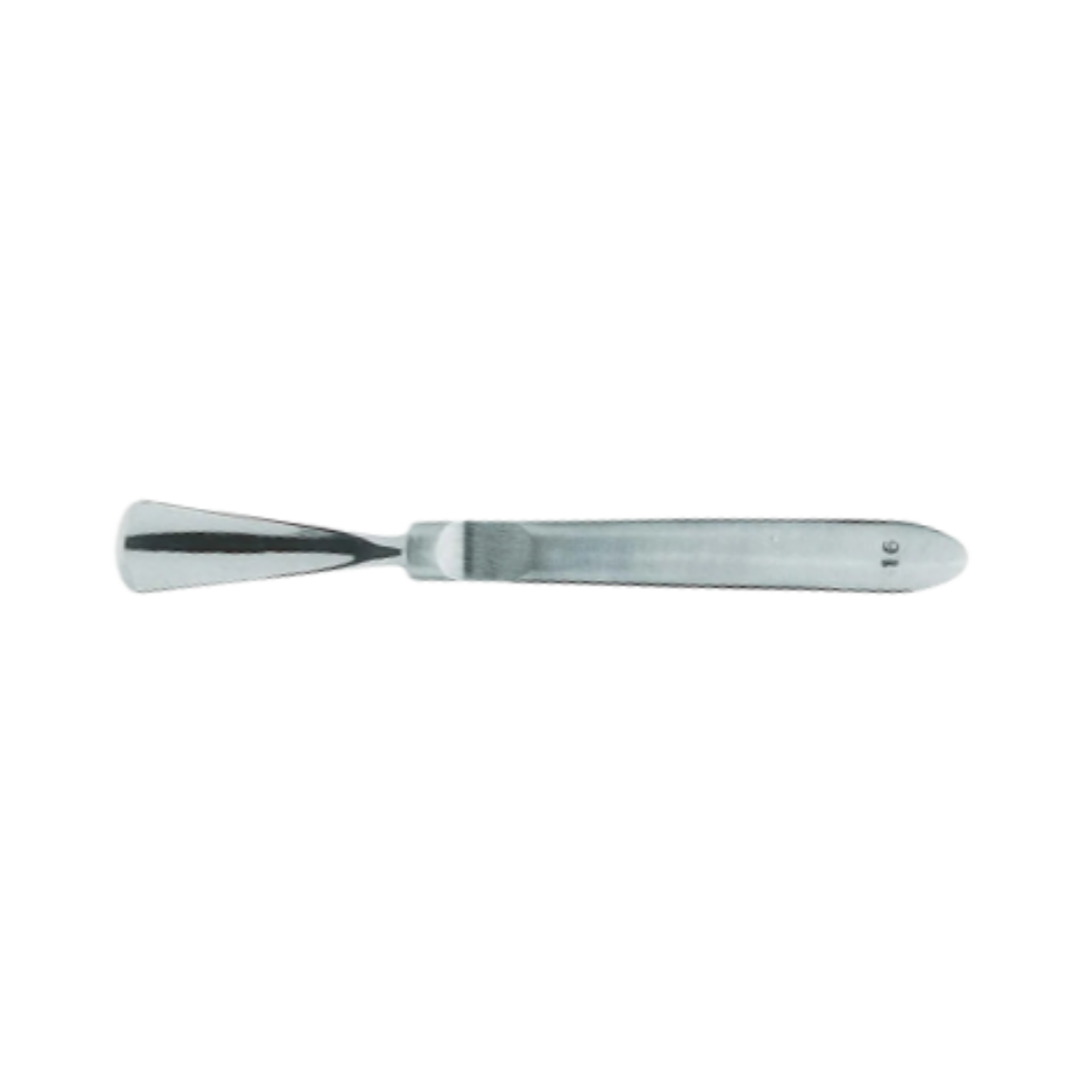 Sgorbia fissa Acciaio Inox - Manico piatto